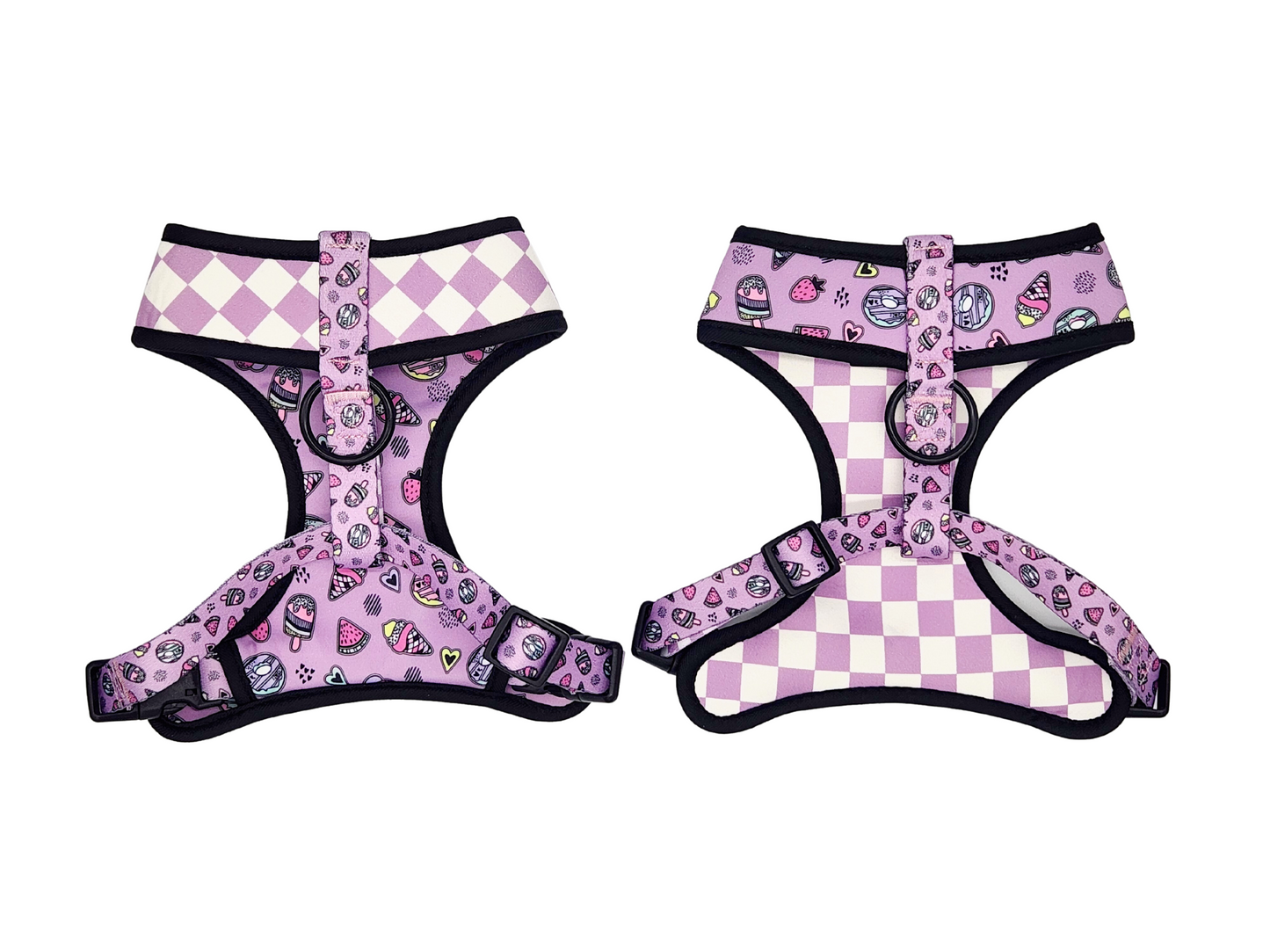Mutts Market Sweet Mutt Reversible Dog Harness & Leash Set