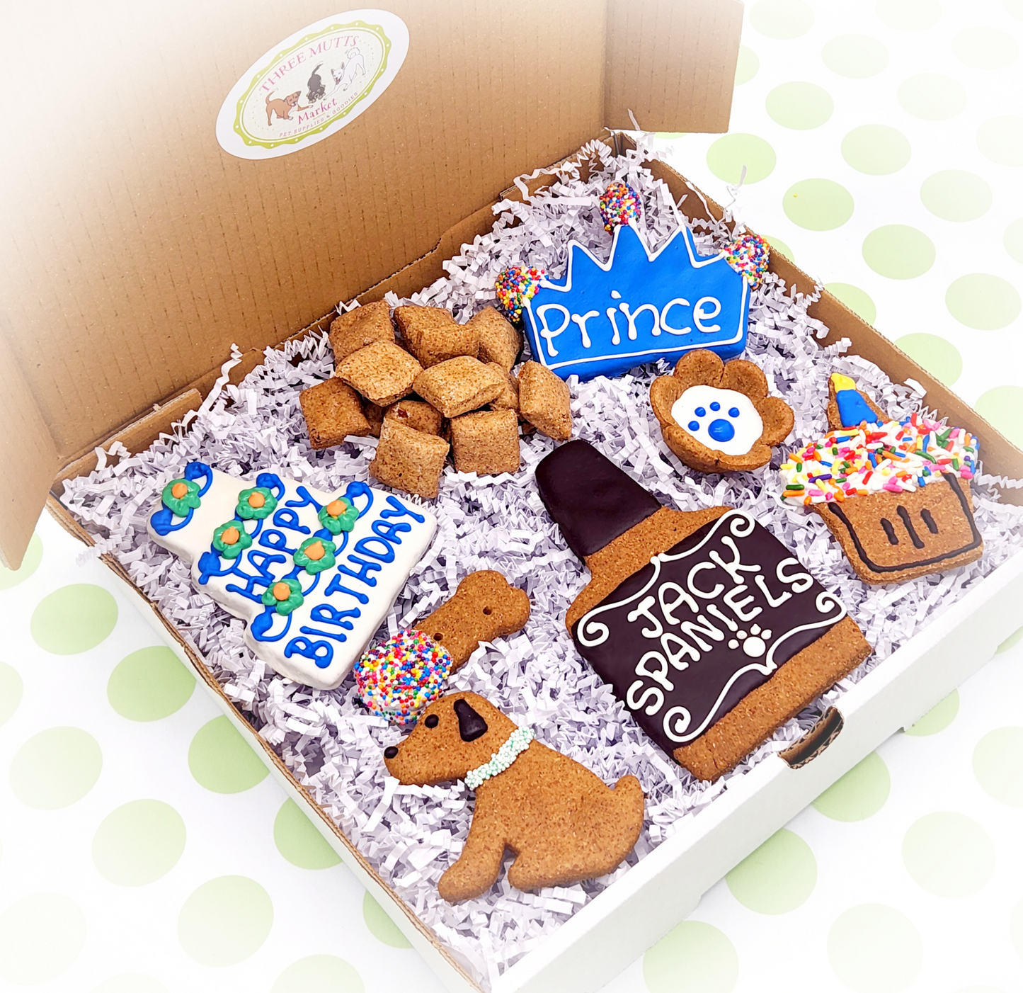 Birthday Boy Dog Treat Gift Box