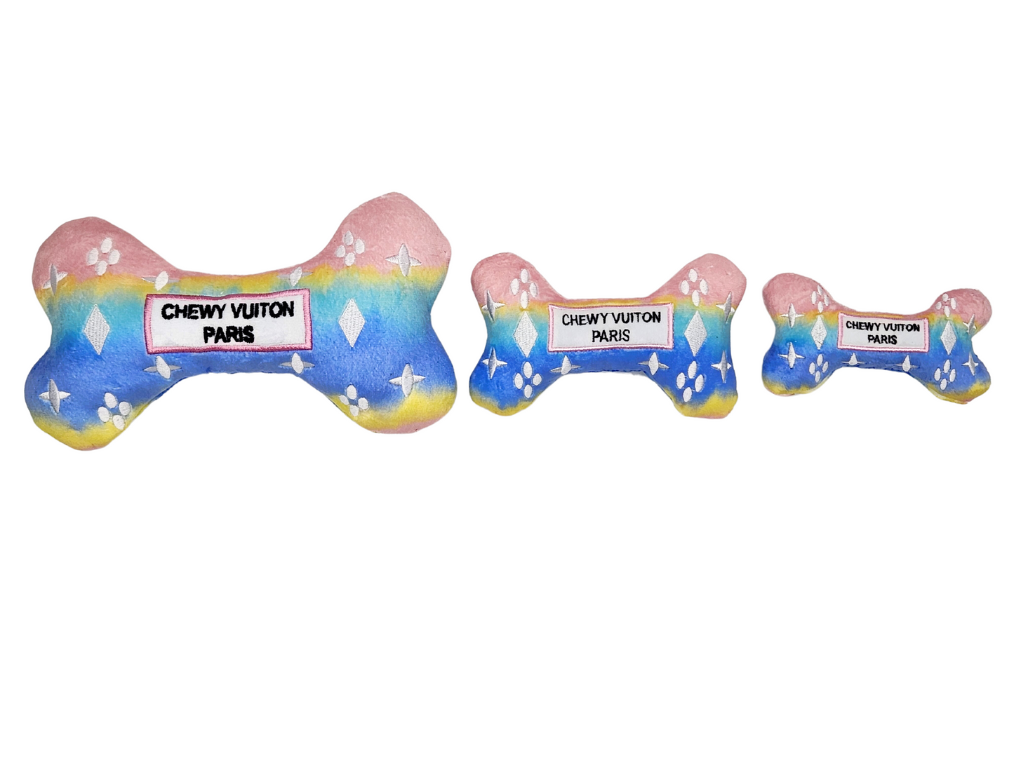 Chewy Vuiton Ombre Bone Dog Toy