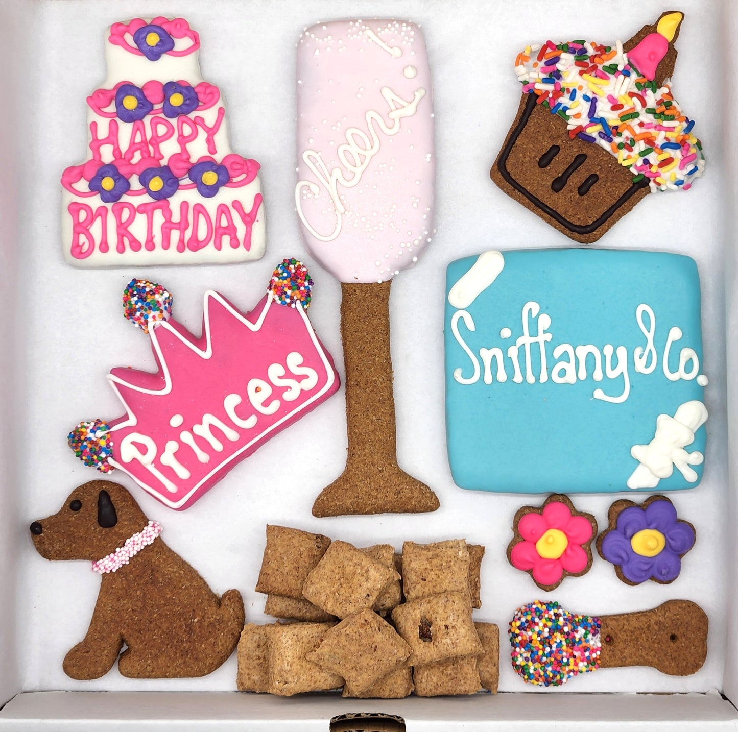 Birthday Girl Dog Treat Gift Box