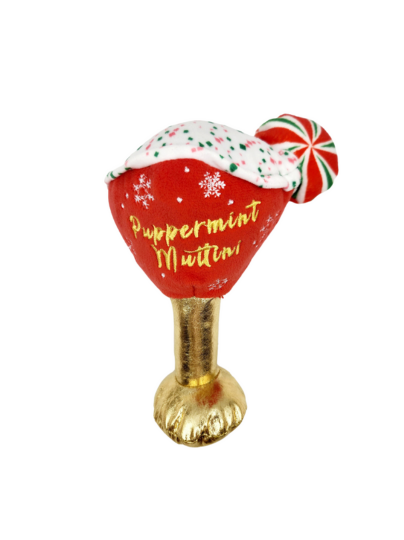 Puppermint Martini Christmas Dog Toy