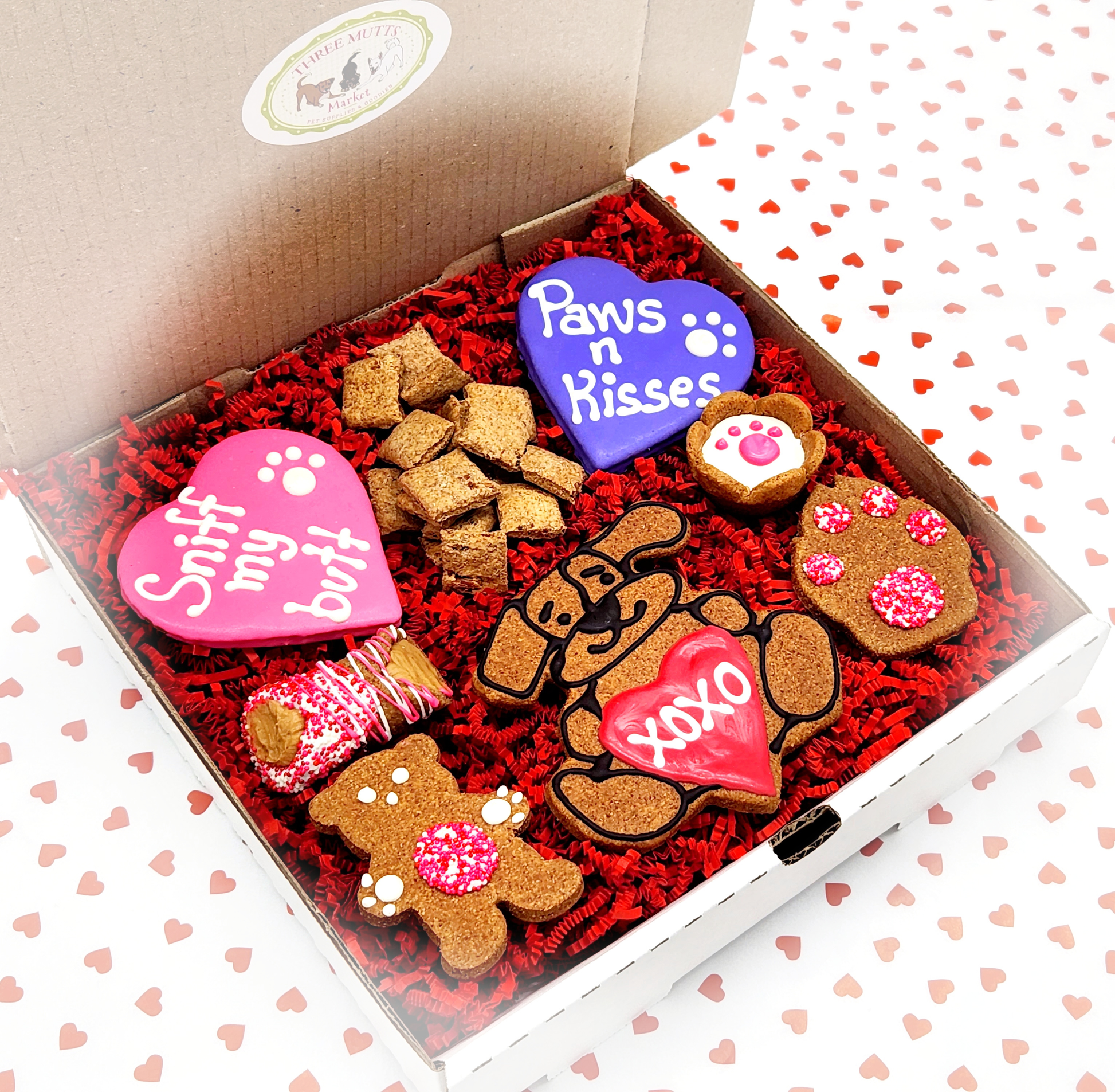 Dog treat gift outlet box